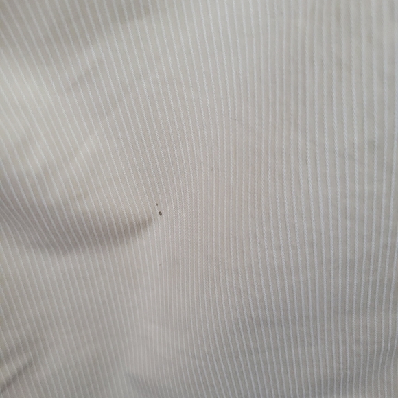 Michael Kors Women's 10 Khaki Tan Cropped Work Dress White Pinstripe Business - Picture 8 of 10